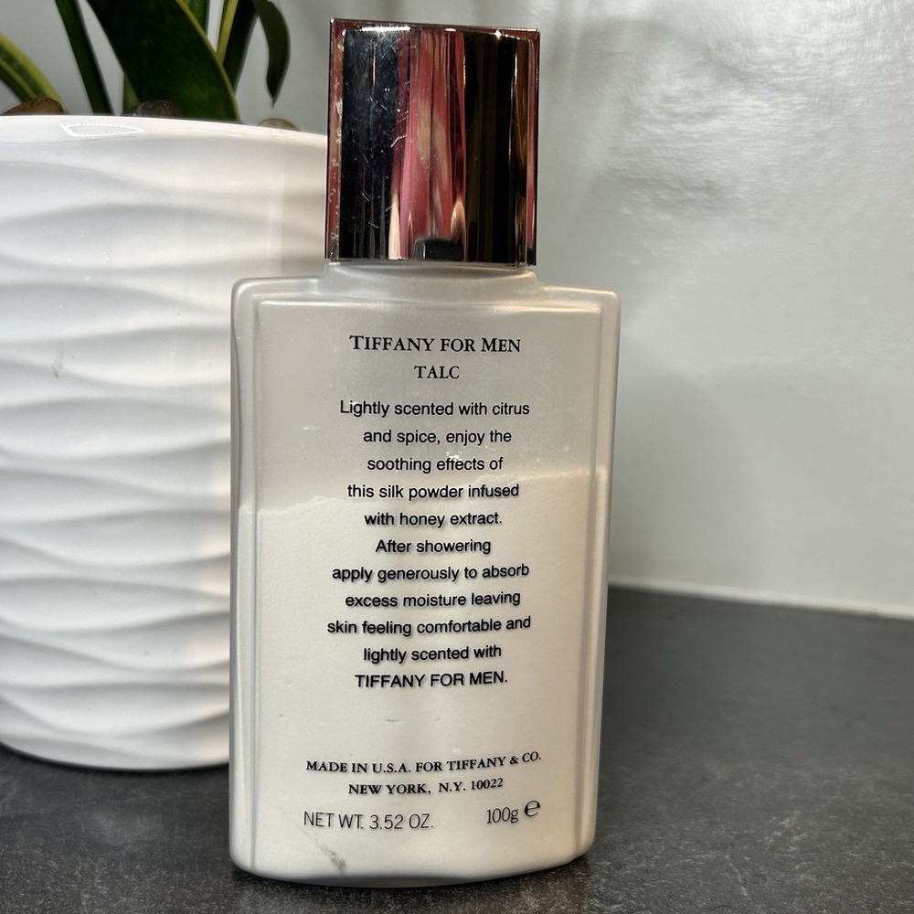 Tiffany for Men By Tiffany & Co. TALC Perfumed Powder 3.52 oz RETIRED - Picture 2 of 6